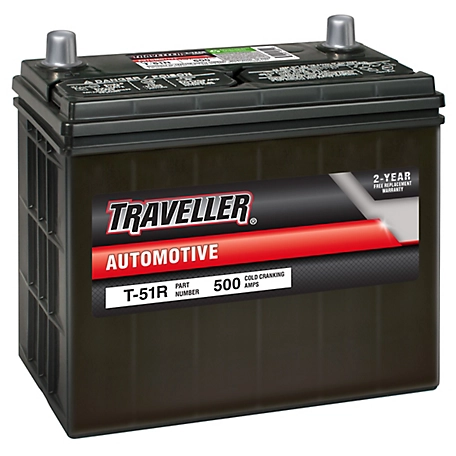 Traveller Automotive Battery, 51R Group Size, 500 CCA at Tractor Supply Co.