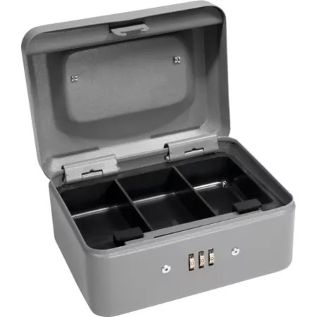 Barska Extra Small 6" Crate with Combination Lock Gray Cash Boxes