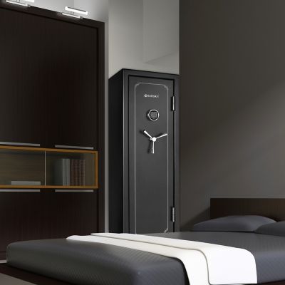 Image showing 10 th Barska 14 Long Gun 8.47 cu. ft. E-Lock Fire Vault FV-1000 Gun Safe, Black