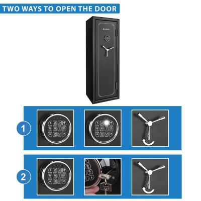 Image showing 11 th Barska 14 Long Gun 8.47 cu. ft. E-Lock Fire Vault FV-1000 Gun Safe, Black