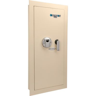 Barska Large Biometric Wall Safe Left Opening, Beige