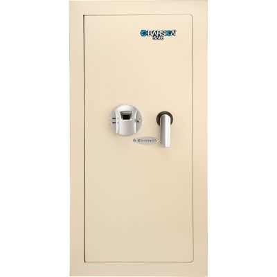 Image showing  Large Biometric Wall Safe Left Opening, Beige