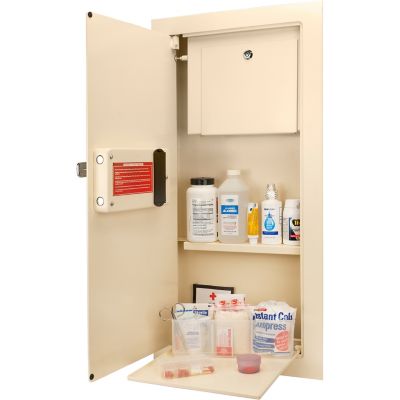 Image showing 5 th Barska Large Biometric Wall Safe Left Opening, Beige