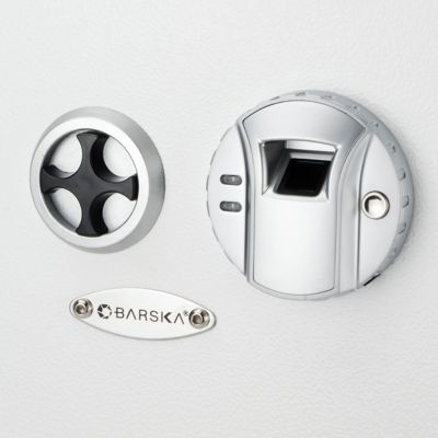 Image showing 5 th Barska 0.52 cu. ft. Biometric Wall Safe, White