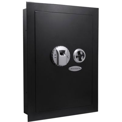 Barska 0.52 Cu. ft Black Biometric Wall Safe Right/Left Opening