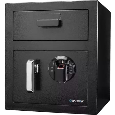 Barska 3.36 cu Biometric Keypad Depository Safe ft. Depository Safes