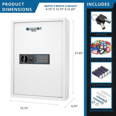 Image showing 6 th Barska 100-Hook Key Cabinet Digital Wall Safe