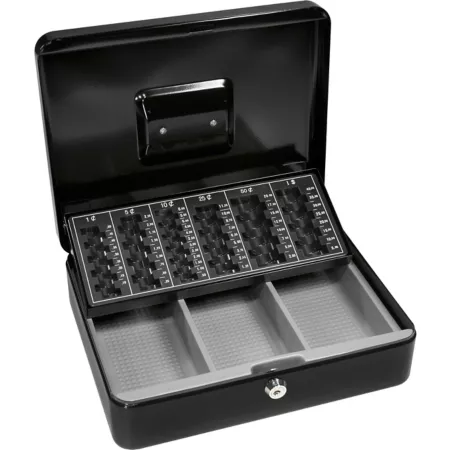 Barska Cash Box and Coin Tray with Key Lock Cash Boxes