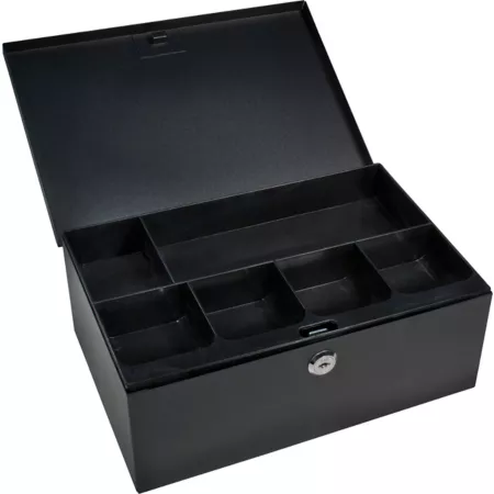 Barska crate and 6-compartment tray with key lock Cash Boxes