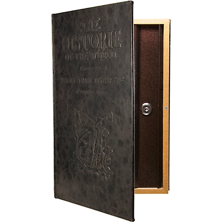 Barska Large Antique Book Lock Box with Key Lock