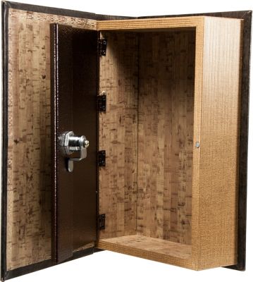 Image showing  Antique Book Lock Box with Key Lock