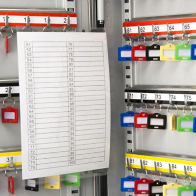 Image showing  400-Hook Key Cabinet with Key Lock