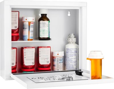 Barska Medication Cabinet, Small, 10.63 in. L x 3.23 in. W x 9.45 in. H