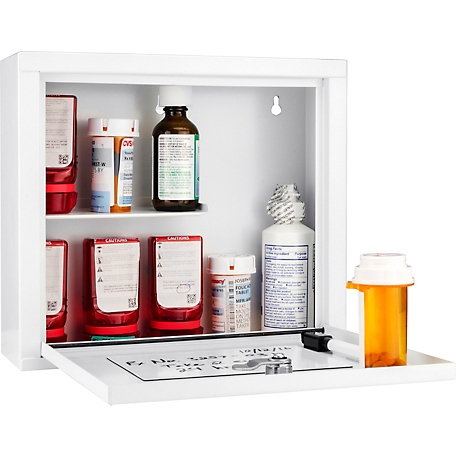 Barska Medication Cabinet, Small, 10.63 in. L x 3.23 in. W x 9.45 in. H