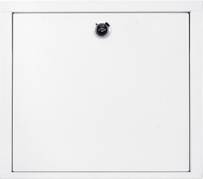 Image showing  3.23 in. x 9.45 in. x 10.63 in. Small Steel Medication Cabinet