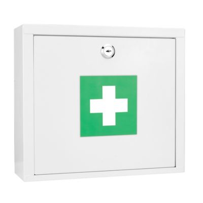 Image showing 6 th Barska 3.23 in. x 9.45 in. x 10.63 in. Small Steel Medication Cabinet