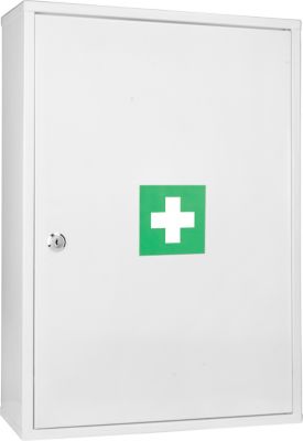 Image showing  5.5 in. x 20.9 in. x 15 in. Large Steel Medication Cabinet