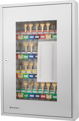 Barska 50-Hook Key Cabinet with Glass Door