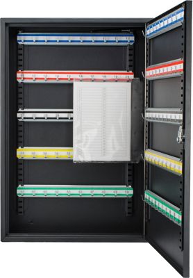 Image showing  100-Hook Key Cabinet with Key Lock, Black