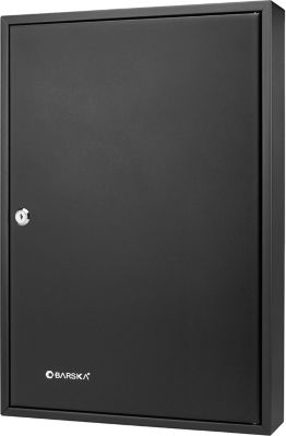 Image showing  100-Hook Key Cabinet with Key Lock, Black