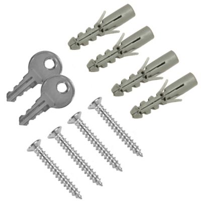 Image showing  100-Hook Key Cabinet with Key Lock, Black