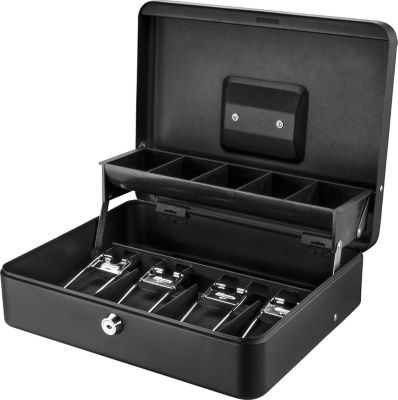 Image showing  12 in. Standard Register Style Cash Box with Key Lock