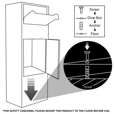 Image showing 6 th Barska 6.75 cu. ft. Keyed Lock Large Parcel Drop Box