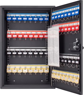 Image showing  64-Hook Key Cabinet with Combo Lock