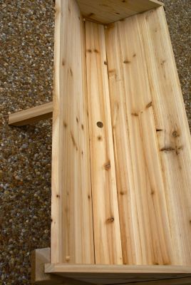 Image showing  Wood Waterfall Garden Table