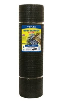 Tenax 14 ft. x 1,000 ft. Ornex LM Bird Netting, Black, 0.79 in. x .79 in. Mesh