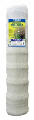 Tenax 42 in. x 3,280 ft. Hortonova Trellis Netting, White, 5.9 in. x 5.9 in. Mesh