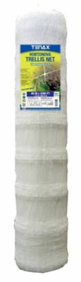 Tenax 4 ft. x 3,280 ft. Hortonova Trellis Netting, White, 5.9 in. x 5.9 in. Mesh