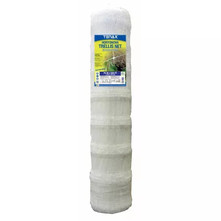 Tenax Hortonova 500 ft x 79 in White Trellis Netting 5.9 in x 6.7 in Mesh Garden Fencing