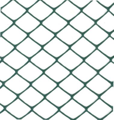 Image showing  20 ft. x 3.35 ft. Yard Protection UV Resistant Mesh Fence, Green, 1.4 in. x 1.4 in. Mesh, 2-Pack