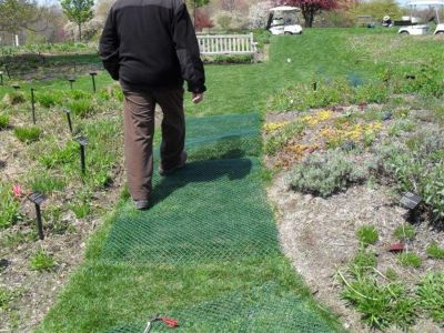 Image showing  100 ft. x 6.7 ft. Turf Reinforcement Netting, Green, 1.4 in. x 1.4 in. Mesh