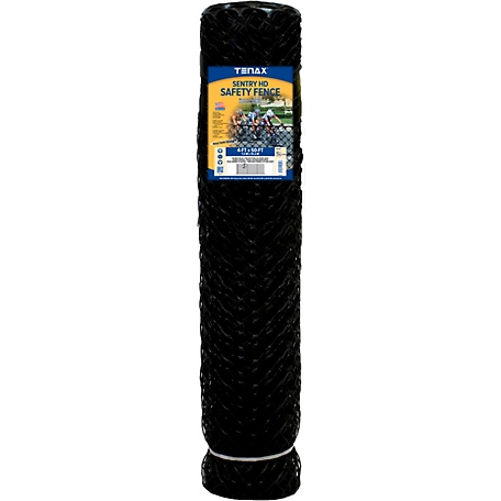 Tenax 50 ft. x 4 ft. Sentry HD Safety Fence, Black
