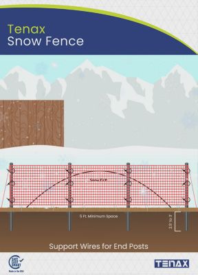Image showing  100 ft. x 4 ft. Nordic Plus II Snow Fence, Orange