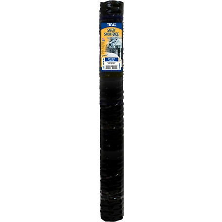 Tenax 50 ft. x 4 ft. Safety Snow Fence, Black