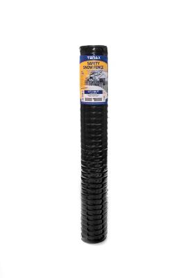 Tenax 100 ft. x 4 ft. Safety Snow Fence, Black