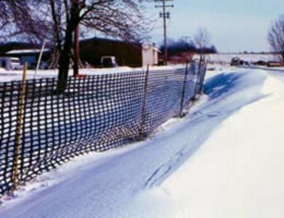Image showing  100 ft. x 4 ft. Safety Snow Fence, Black