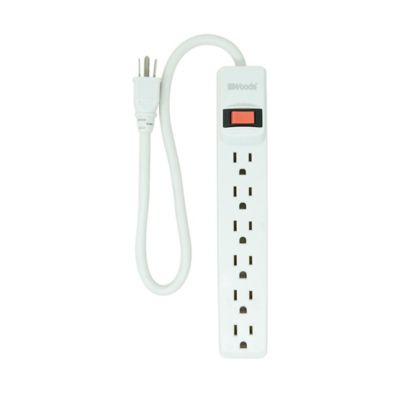 Woods Surge Protector with Overload Safety Feature And 6 Outlets for ...