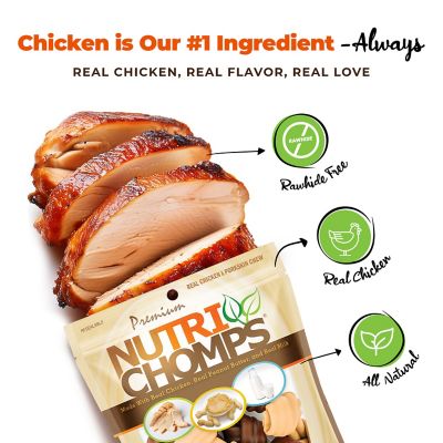 Image showing  9 in. Knotted Peanut Butter, Chicken and Milk Flavor Dog Chew Treats, 1.23 lb.