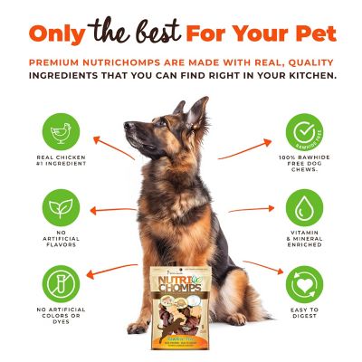 Image showing  9 in. Knotted Peanut Butter, Chicken and Milk Flavor Dog Chew Treats, 1.23 lb.