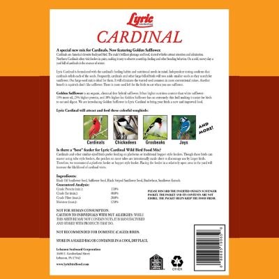 Image showing  Sunflower and Safflower Premium Bird Food Mix for Cardinals, Grosbeaks and Blue Jays, 18 lb.