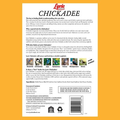 Image showing  Sunflower and Nut Premium Bird Food Mix for Chickadees, Nuthatches and Titmice, 20 lb.