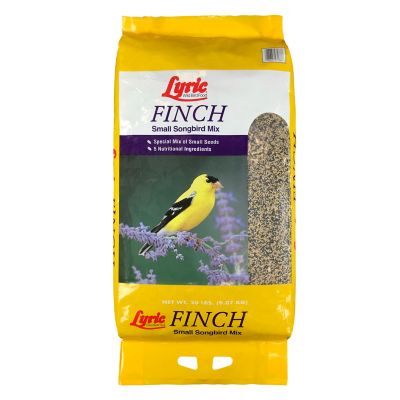 Lyric Finch Wild Bird Seed - Small Songbird Bird Finch Food - Attracts Goldfinches, House Finches & Purple Finches - 20 lb bag
