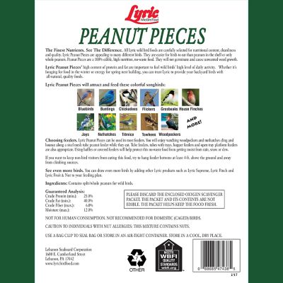 Image showing  Peanut Pieces Wild Bird Seed, No Waste Bird Food, Attracts Titmice, Woodpeckers, Chickadees and More, 15 lb.