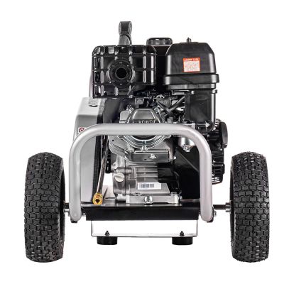 Image showing 5 th SIMPSON 4,400 PSI 4 GPM Gas Cold Water Blaster CRX420 Pressure Washer with Triplex Plunger Pump, 50 ft. Hose