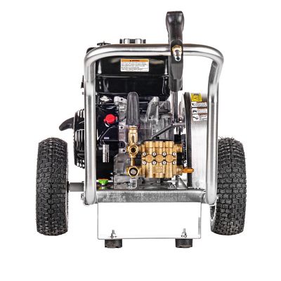 Image showing 6 th SIMPSON 4,200 PSI 4 GPM Gas Cold Water Aluminum Water Blaster Professional Pressure Washer, Honda GX390 Engine, 49 State