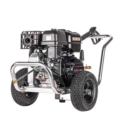 SIMPSON 4,400 PSI 4 GPM Gas Cold Water Aluminum Water Blaster Professional Belt Pressure Washer with Triplex Plunger Pump